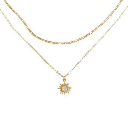 Cyra Daily Layered Gold Necklace Set
