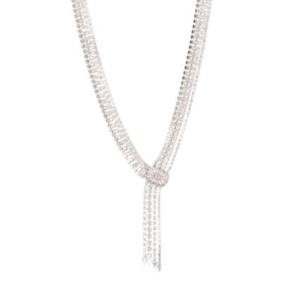 Gladys Cubic Zirconia 4 Line Statement Necklace